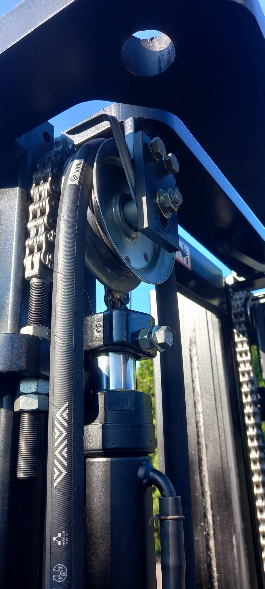 Łańcuchy węże hydrauliczne do wózka widłowego